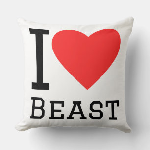 Coussin J'adore la bête 