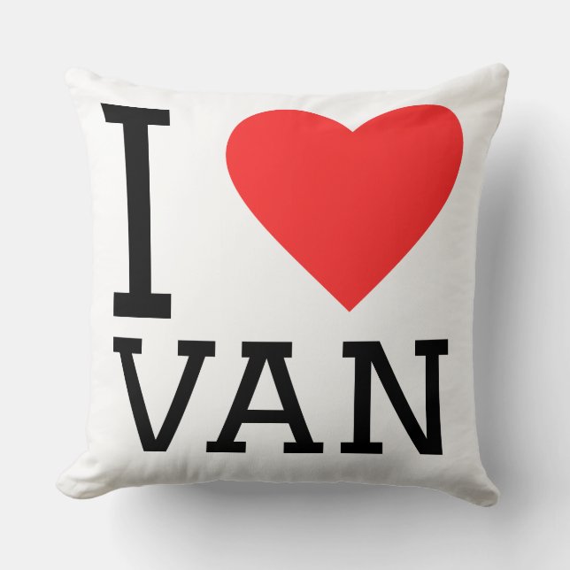 Coussin J'adore la camionnette (Recto)