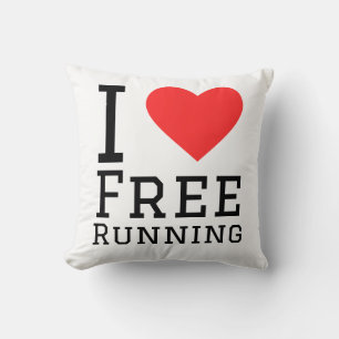 Coussin J'adore la course libre