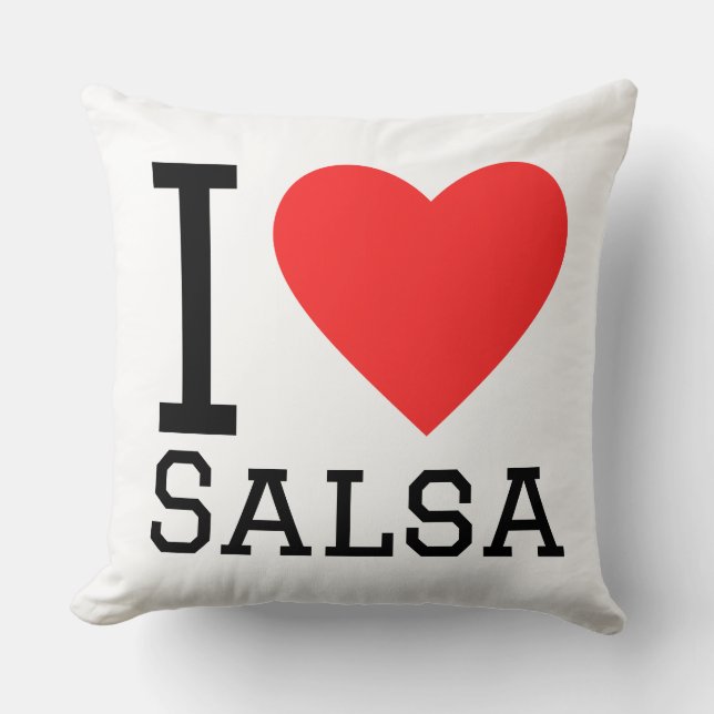 Coussin J'adore la salsa (Recto)