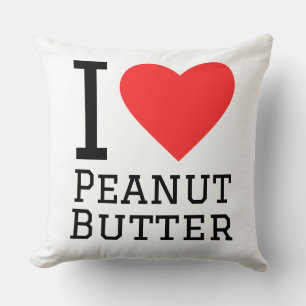 Coussin J'adore le beurre de cacahuète