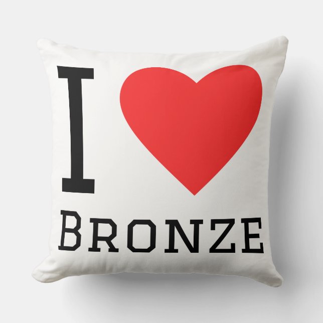 Coussin J'adore le bronze (Recto)