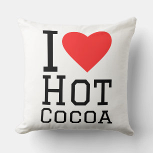 Coussin J'adore le cacao chaud