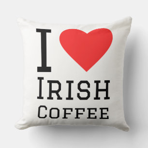 Coussin J'adore le café irlandais