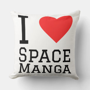 Coussin J'adore le manga de l'espace