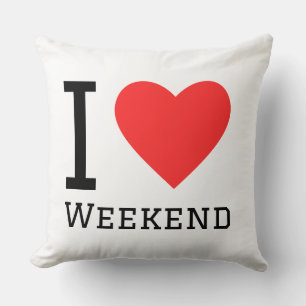Coussin J'adore le week-end