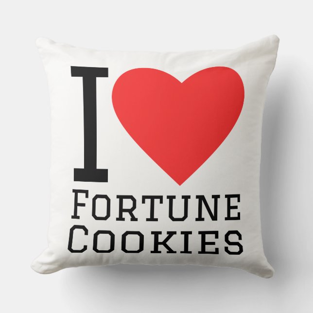 Coussin J'adore les biscuits de fortune (Recto)