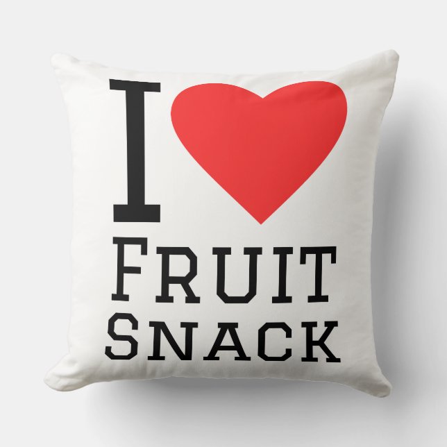 Coussin J'adore les collations de fruits (Recto)