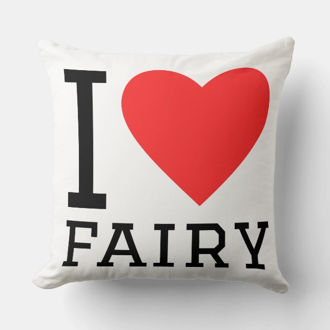 Coussin J'adore les fées  (Recto)