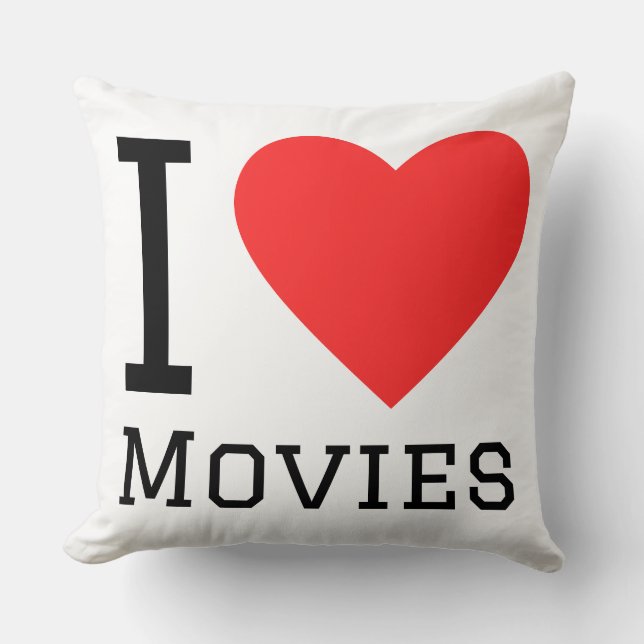 Coussin J'adore les films (Recto)