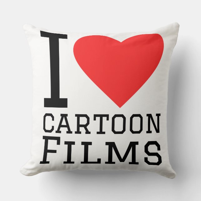 Coussin J'adore les films d'animation (Recto)
