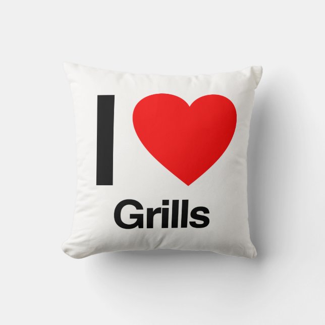 Coussin j'adore les grillades (Recto)