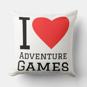 Coussin J'adore les jeux d'aventure