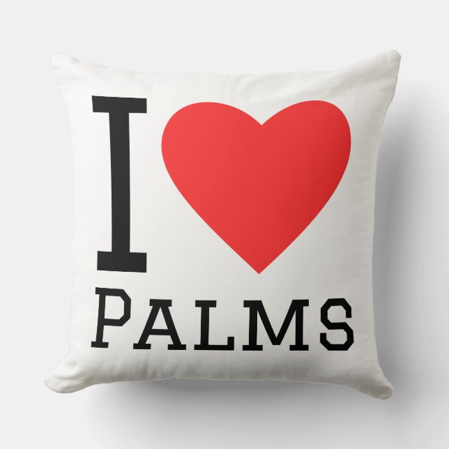 Coussin J'adore les palmiers (Recto)