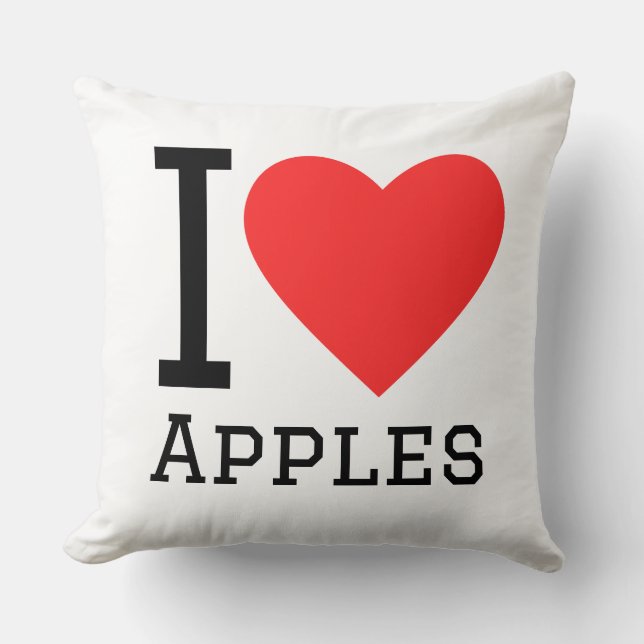 Coussin J'adore les pommes (Recto)