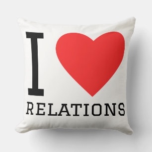 Coussin J'adore les relations
