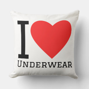 Coussin J'adore les sous-vêtements