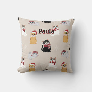 Coussin J'adore mes chats