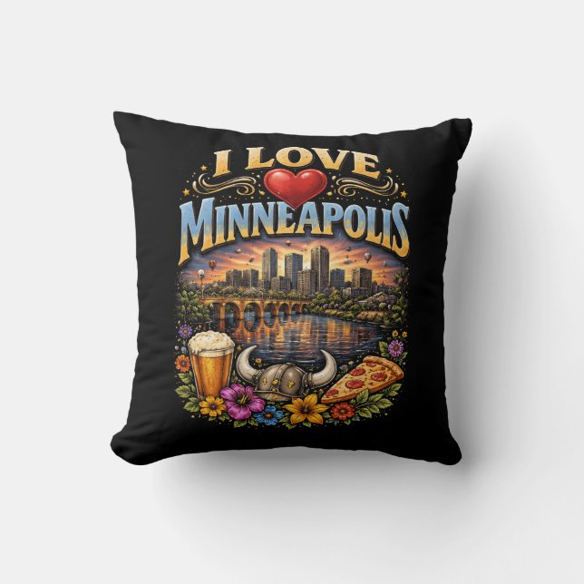 Coussin J'adore Minneapolis (Recto)