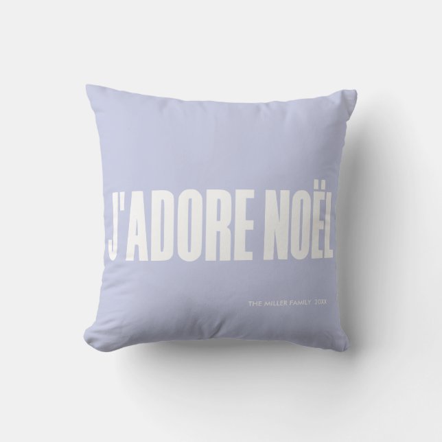 Coussin J'adore Noël ! (Recto)