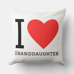 Coussin J'adore petite-fille