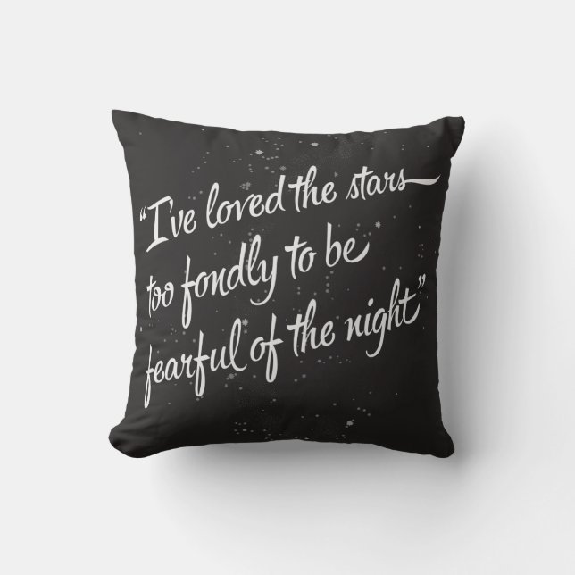 Coussin J'ai aimé les étoiles (Recto)
