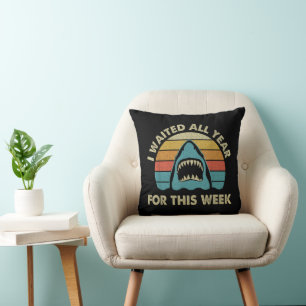 Coussin J'ai attendu toute l'année pour cette semaine amou