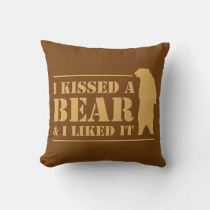 Coussin J'Ai Baisé Un Ours Et J'Ai Aimé Ça Drôle Camping P
