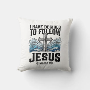 Coussin J'ai décidé de suivre Jésus Vintage Shirt