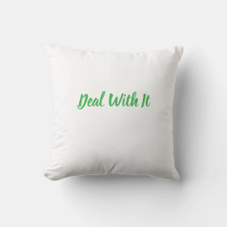 Coussin J'ai dit que j'y ferai face demain 
