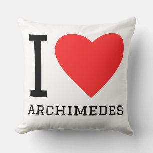Coussin J'aime Archimède