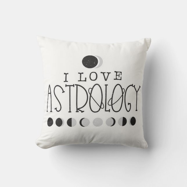 Coussin J'aime Astrologie Phases Sun & Moon (Recto)