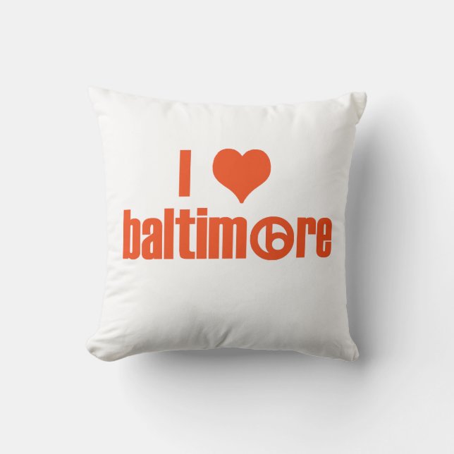 Coussin J'aime Baltimore (Recto)