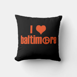 Coussin J'Aime Baltimore Jeu D'Oreiller
