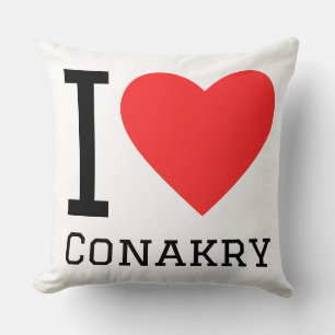 Coussin J'aime conakry