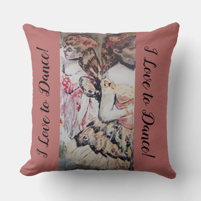 Coussin J'aime danser (Recto)
