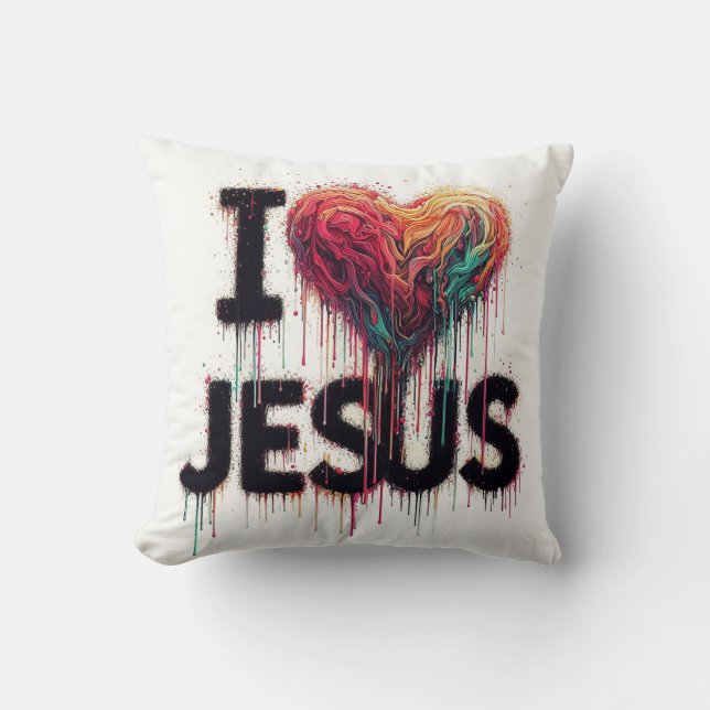 Coussin J'aime Jésus #2 (Recto)