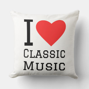 Coussin J'aime la musique classique