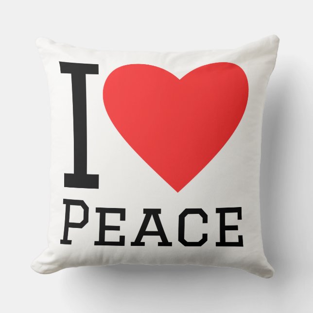 Coussin J'aime la paix (Recto)