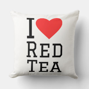 Coussin J'aime le thé rouge