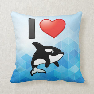 Coussin J'aime les orques