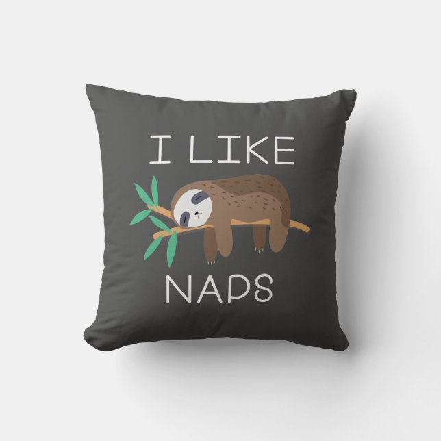 Coussin J'aime les siestes (Recto)