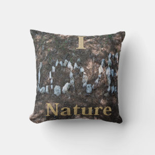 Coussin J'Aime L'Oreiller De Jeu De La Nature