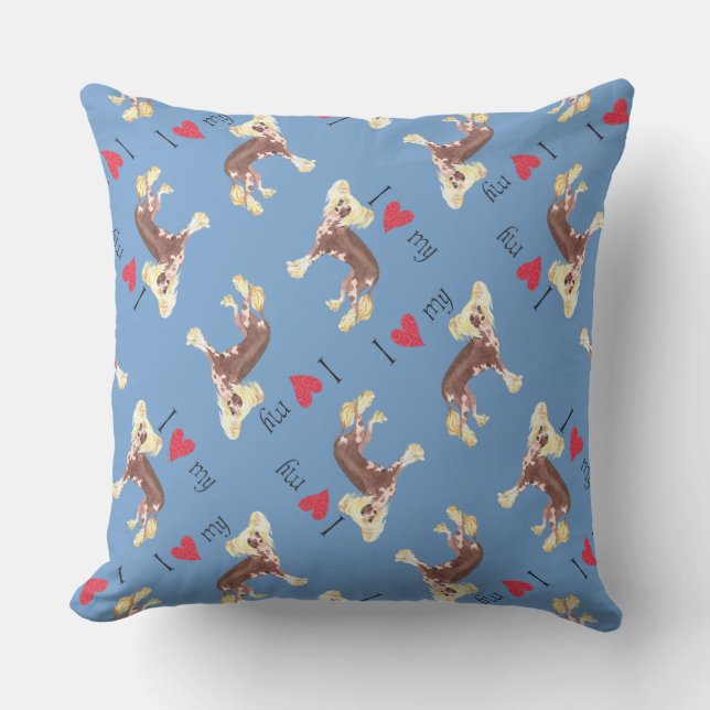 Coussin J'aime ma pilée chinoise (Recto)