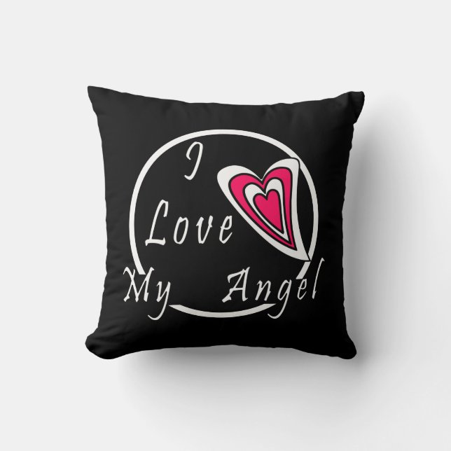 Coussin J'aime mon Ange (Recto)