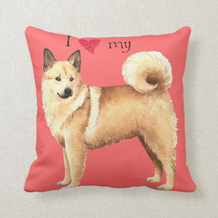 Coussin J'aime mon norvégien Buhund
