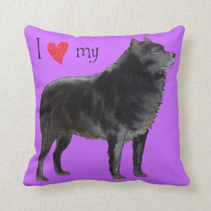 Coussin J'aime mon Schipperke