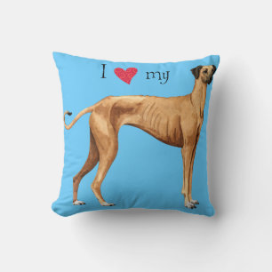 Coussin J'aime mon Sloughi