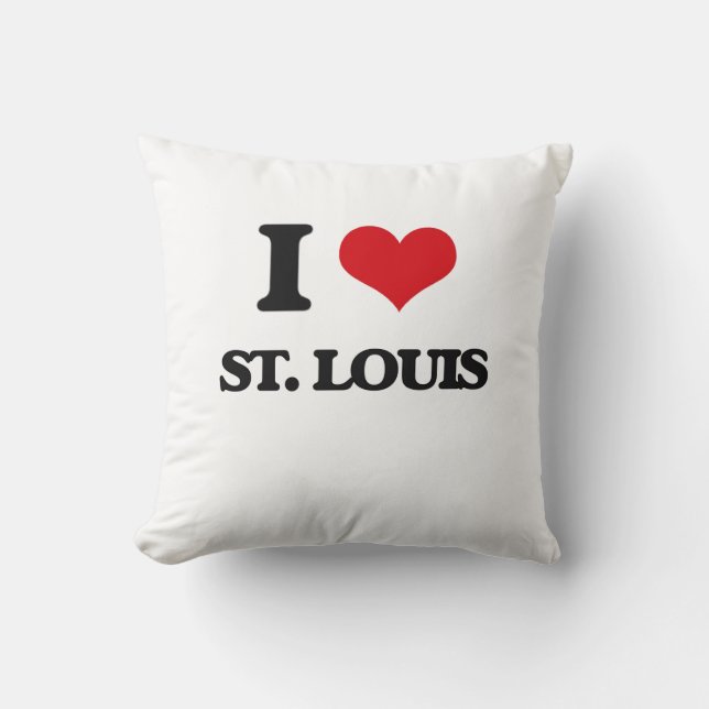 Coussin J'aime St Louis (Recto)