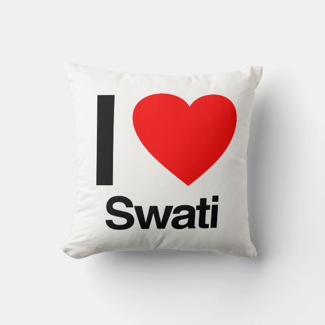 Coussin j'aime swati (Recto)